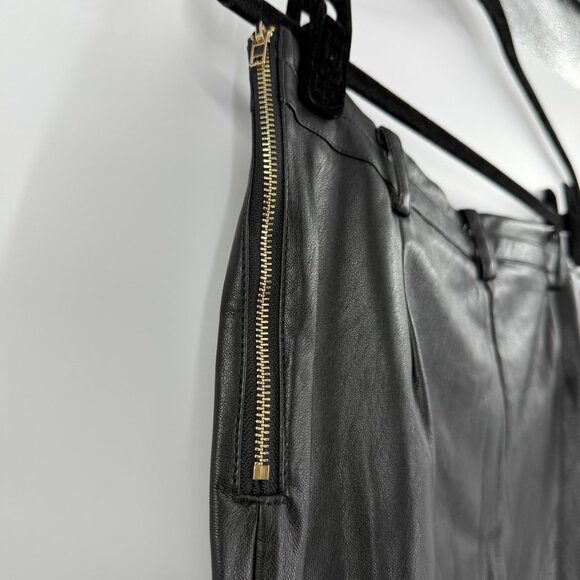 Gabby Isabella Black Faux Leather Pants With Chain Accent - Size S - Picture 5 of 10